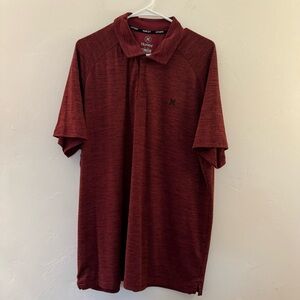 Hurley Red Polo Shirt Classic Design